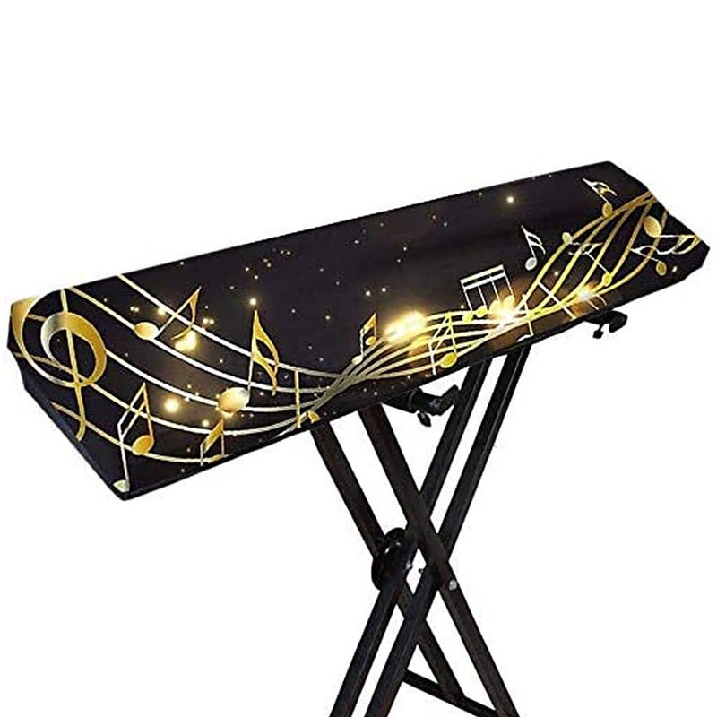 QEES Stretchable Piano Keyboard Dust Cover for 61/88 Keys - Electronic Music Dirt-Proof Cover With Durable Elastic - Piano Accessories - Image 1